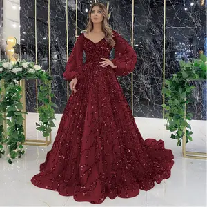 2023 nouveau or industrie lourde perlée robe de soirée de luxe Sexy célébrité Prestige reine robe mode longue robe