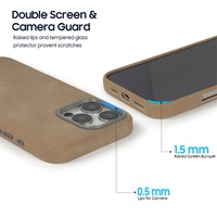 Coque de téléphone en cuir givré de luxe, antichoc, magnétique, avec chargement sans fil, plusieurs couleurs, pour 16 Pro Max