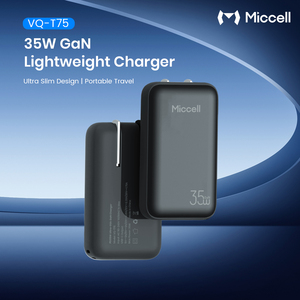 Cargadores de Teléfono Móvil Miccell Ultrafinos de 35W GaN con <span class=keywords><strong>Cable</strong></span> de Carga Rápida USB-C, Adaptador para Teléfonos Inteligentes - Product Image 4