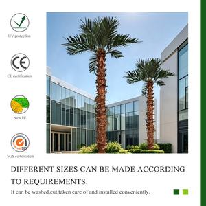 Groothandel 3m 5m 8m hoge grote kunstmatige kokosnoot- en dadelpalmboom van glasvezelplastic voor binnen- en buitendecoratie in de tuin - Product Image 5