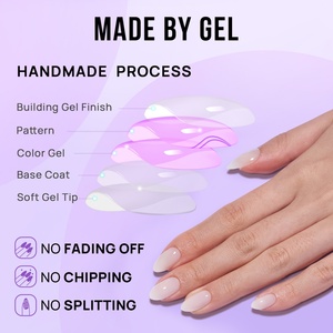 Fournisseur de faux ongles Btartbox, ongles artificiels, faux ongles, ongles personnalisés en gros, gels doux de luxe, ongles à presser - Product Image 4