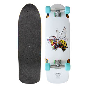 สเก็ตบอร์ดแบบ Cruiser สำหรับเล่น Surf Skate พร้อมล้อ PU  แบบหล่อขึ้นรูปด้วยแรงโน้มถ่วง  แกนกลางแบบกลวง  สามารถสลักลายได้ตามต้องการ - Product Image 1