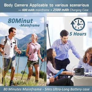 Vd02 मिनी अंगूठे कैमरा वाई-फाई 125 ° समीक्षा कोण निर्मित-इन 600 माया चार्जिंग केस कैमरा 4k स्पोर्ट्स डीवी पालतू जानवरों के लिए उपयुक्त - Product Image 4