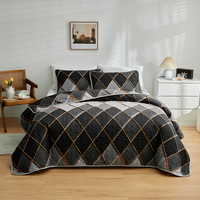 Literie coréenne personnalisée, unique, livraison gratuite, ensemble de courtepointe 3 pièces Queen Size