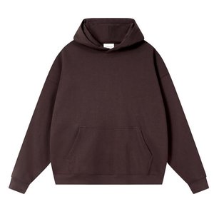 เสื้อฮู้ดดี้ผ้าเฟรนช์เทอร์รี่แบบเรียบ ผลิตตามสั่ง ยูนิเซ็กส์ น้ำหนัก 380, 400, 450, 500 กรัมต่อตารางเมตร ผ้าฝ้าย 100% ทรงโอเวอร์ไซส์ หนัก 14 ออนซ์ สำหรับผู้ชาย - Product Image 4