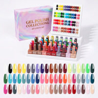 Boîte de vernis gel Vivid Tone, 60 teintes, un flacon par couleur, boîte cadeau incluse, haute pigmentation, non jaunissant, expédition rapide, OEM ODM