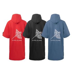 DIVESTAR 卸売 フルジップ ウェットスーツ トップ 低MOQ 赤 大人用 防水 防寒 サーフィン ポンチョ パーカー ウインドコート アウトドアスポーツ向け - Product Image 2