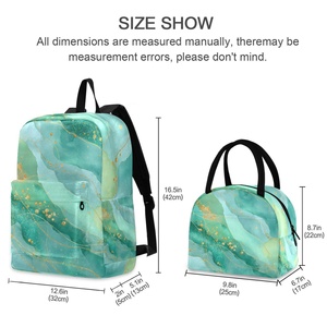 Top Quality Wholesale School Bags Large Capacity and Lunch Bag Set Lightweight Tie-dyed Printing Student School Bag - Product Image 2