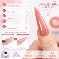 Gel Constructeur Liquide 36 Couleurs, Marque Privée, Logo Personnalisé, Vente en Gros, Gel Dur Auto-Nivelant pour Extension d'Ongles BIAB