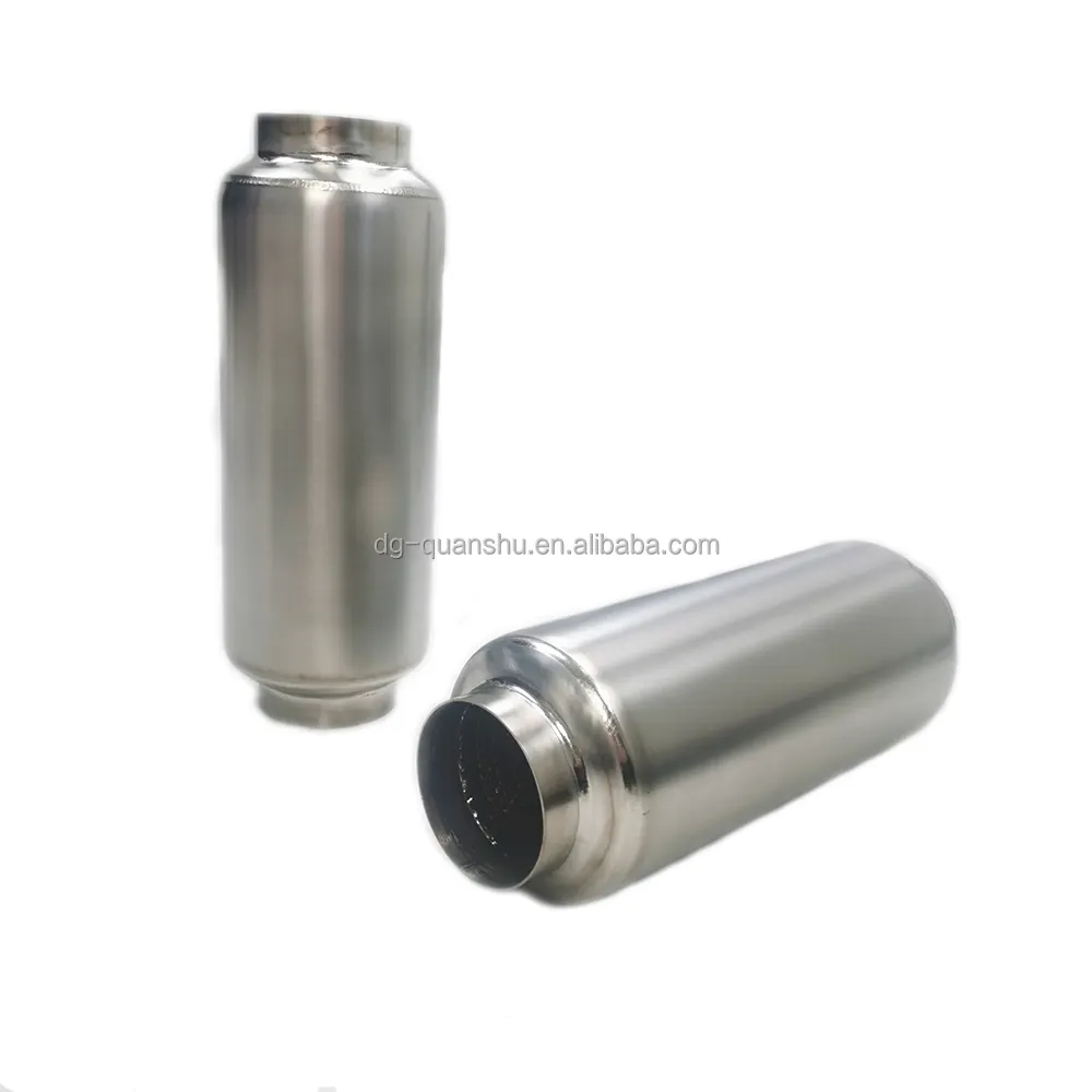 Custom universal Titanium Resonator 2.5 2.75 3 3.5 4 4.5 inch Inlet outlet