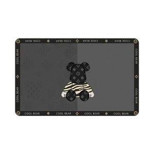 Alfombra de Baño Cool Bear, Rectangular, Antideslizante, de Secado Rápido, Absorbente, para Uso Doméstico, con Diseño de Dibujos Animados, Larga, Resistente a las Manchas - Product Image 3