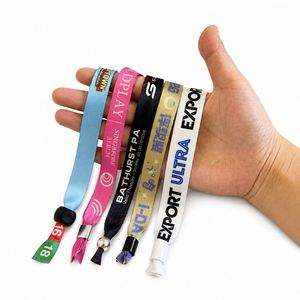 Pulseras Promocionales Económicas, Modernas, Ligeras, Ecológicas, Impermeables, con Logotipo Personalizado, Pulseras de Tela para Festivales - Product Image 3