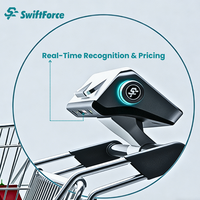 Carrito de Compras Inteligente con IA para Windows, Sistema POS Todo en Uno con Escáner de Código de Barras, Impresora, Wifi y Pantalla Táctil para Supermercados y Puntos de Venta Autoservicio