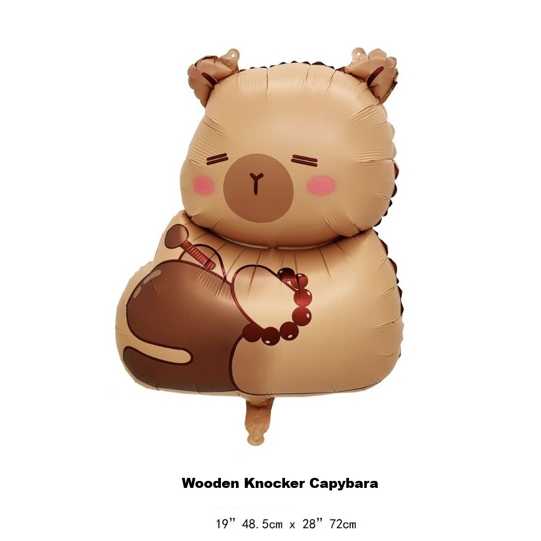 colorful 10 Wooden Knocker Capybara