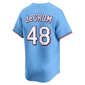 2026 Nieuw gestikt Amerikaans honkbaltenue 5 Corey Seager 48 Jacob DeGrom 6 Josh Jung 36 Wyatt Langford 17 Eovaldi 24 Nimmo - Product Image 5