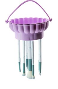 Hot Selling Silicone Makeup Brush Cleaning Bowl with Storage Rack and Drying <b>Tool</b> Set Organizer - Product Image 4