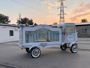 Factory Outlet White Special Transportation Funeral Hearse Vehicle Coffin Car Luxury Funeral Limousine Classic Hearse Car - Product Image 3