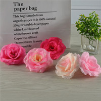 8 cm Seide dekorative Rose Blumen kopf Blumen kopf Wand montage Günstige Blumen kopf