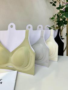 7A Sous-vêtements antibactériens sans trace dans le dos Rassemblez la coupe creuse anti-affaissement côté <span class=keywords><strong>lait</strong></span> décompression soutiens-gorge antidérapants - Product Image 3