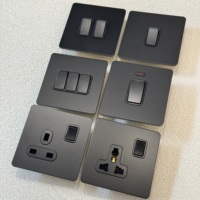 Prise double pôle 146 13A, interrupteur à bascule rétro, 250V, 1/2/3/4 GANG, 2 voies, panneau mural en acier inoxydable blanc, chargeur USB-C universel, Royaume-Uni
