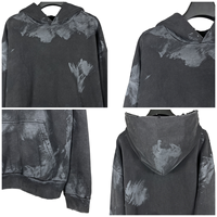 TKAN307 Sweat-shirt personnalisé en coton lourd 450 g/m², molleton d'hiver uni, surdimensionné, blanc, délavé à l'acide, vintage, essentiel pour homme