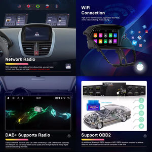 Autoradio Android dédié Peugeot 207 Podofo 7 pouces 2+64 Go CarPlay sans fil Android Auto GPS WiFi FM RDS OEM - Product Image 3