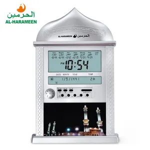 Silber Gold Farbe Arabisch Ramadan Automatische Muslim Azan Uhr