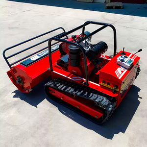 送料無料CE EPAディーゼルエンジン全地形草切断機ゴムリモコンロボットフレイル芝刈り機 - Product Image 4