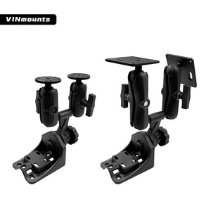 Swing Arm Stand Mount with Double Ball Head Universal Adjustment <b>Bracket</b> Adapts to 1.5" Ball Head/"C" Size VIN-HB-DBSQ - Product Image 4