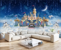 Papier peint personnalisé à peler et coller pour chambre d'enfant Photos murales 3D de dessins animés