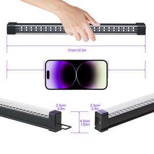 Lampe murale fluorescente à tube violet à barre lumineuse noire UV rechargeable pour le <span class=keywords><strong>film</strong></span> d'écran de test d'éclairage de durcissement d'Halloween - Product Image 3