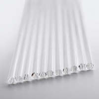 Tige acrylique optique lumineuse à extrémité, fibre optique haute transparence, tige solide, taille personnalisable, diamètre 2-18 mm, lumière LED dépendante de l'intensité