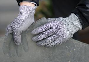 NMSHIELD ANSI A3 Guantes de corte de nivel 5 Guantes de sitio de construcción recubiertos de <span class=keywords><strong>PU</strong></span> Guantes a prueba de <span class=keywords><strong>pu</strong></span>ñaladas HPPE - Product Image 3