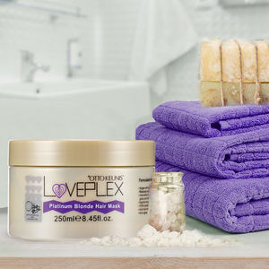 Mascarilla Capilar de Aceite de Coco y Argán con Logotipo Personalizado del Fabricante, Etiqueta Personalizada al por Mayor, Mascarilla Capilar Morada Antiencrespamiento de China - Product Image 1