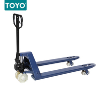 Transpaleta Hidráulica de Fábrica Toyo, Opcional, 500 kg, 2.5 Toneladas, 2500 kg, con Ruedas de Carga de Poliuretano