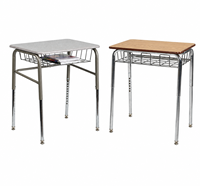 Meubles scolaires Dingjia modernes et réglables, table et chaises pour étudiants, cadre en métal, étagère à livres, salle de classe, centre commercial, hôtel, vente en gros, logo personnalisé