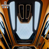 Kit d'aménagement intérieur personnalisé pour camping-car CARRIDE Premium Luxury Orange Mercedes Sprinter Modèle 2 Van, sièges en cuir, métal.
