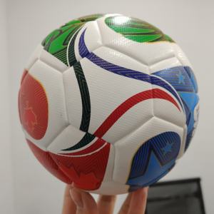 Balón de Fútbol de Alta Gama para el Torneo Mundial de Fútbol de Sudáfrica, Tamaño 5, Cuero de PVC y PU de Calidad con Logotipo Personalizado para Deportes de Equipo - Product Image 1