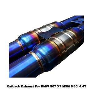 Vortex Hand Welded Titanium Exhaust <b>Back</b> System for BMW G07 X7 M50i M60i 4.4T 2019-2024 Custom Upgrade Pipe - Product Image 6