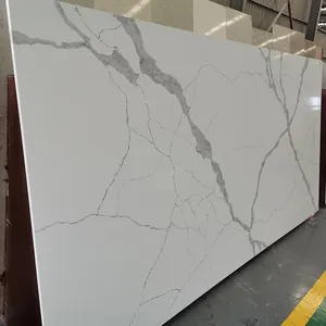 Quartz Countertop Slab China Artificial Quartz Stone Calacatta White Quartz Stone Slab For Countertops