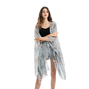Delle donne Di Modo Del Bikini Cover Up <span class=keywords><strong>Estate</strong></span> di Stampa di 110*66 centimetri Beach Sarong Sciarpa Scialle Pianura - Product Image 4