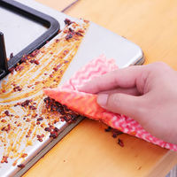 Serviettes jetables en tissu non-tissé de polyester lavables, non pelucheuses, pour cuisine et ménage, faciles à nettoyer, résistantes aux taches d'huile