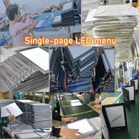 Menu numérique pour restaurant, pages intérieures insérables personnalisées, page unique, tablette commerciale, menu mince à LED, tableau de menu de table