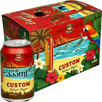 Boîtes en carton personnalisées de haute qualité pour 6 packs de canettes de 12 oz (bière, soda, vodka, vin, jus) – Revêtement réutilisable