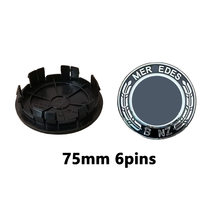 Cache-moyeux de roue de voiture 75 mm 6 broches A1674015900 avec emblème, accessoires pour Mercedes Benz AMG W203 W205 W124 W126 W221 W176