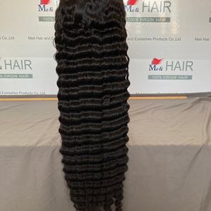 วิกผมลูกไม้ HD แบบ Deep Wave ความหนาแน่น 180% ขนาด 40 นิ้ว ผมแท้แบบติดลูกไม้ด้านหน้า ผมบราซิลเรียงเส้น - Product Image 3