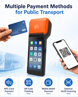 Terminal POS Portátil Android 14 con NFC, 4G, Bluetooth e Impresora de 58 mm, R330 Plus