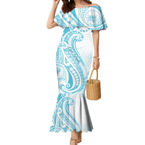 Abiti Lunghi da Donna delle Isole Cook, Eleganti Vestiti con <span class=keywords><strong>Motivi</strong></span> delle Isole Cook - Product Image 5