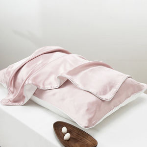 Federa in Raso di Seta Personalizzata con Logo, Colore Unito, Chiusura a Busta, Vendita all'Ingrosso su Ali Baba - Product Image 2