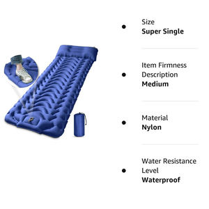 Colchoneta para acampar al aire libre autoinflable con almohada Colchoneta para dormir inflable al aire libre conveniente - Product Image 2